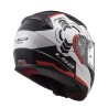 KASK LS2 FF353 RAPID GHOST WHITE BLACK RED L