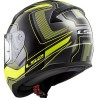 KASK LS2 FF353 RAPID CARRERA BLACK H-V YELLOW XXL