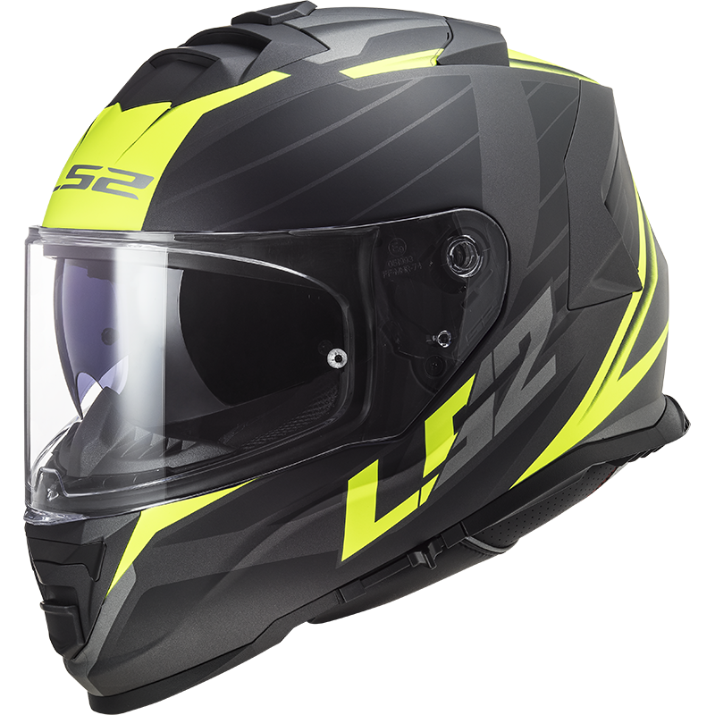 KASK LS2 FF800 STORM NERVE MATBLACK H-V YEL L