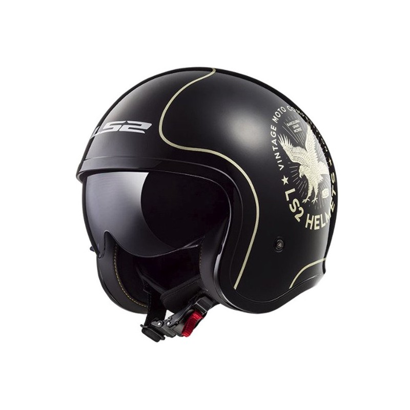 KASK LS2 OF599 SPITFIRE FLIER BLACK XXL