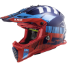 KASK LS2 MX437 FAST EVO XCODE RED BLUE L