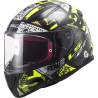 KASK LS2 FF353 RAPID MINI VIGNETTE BLACK H-V YELLOW S